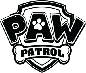 PAW Patrol Black And White Logo